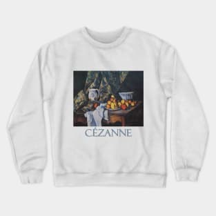 Peaches and Pitcher by Paul Cezanne Crewneck Sweatshirt